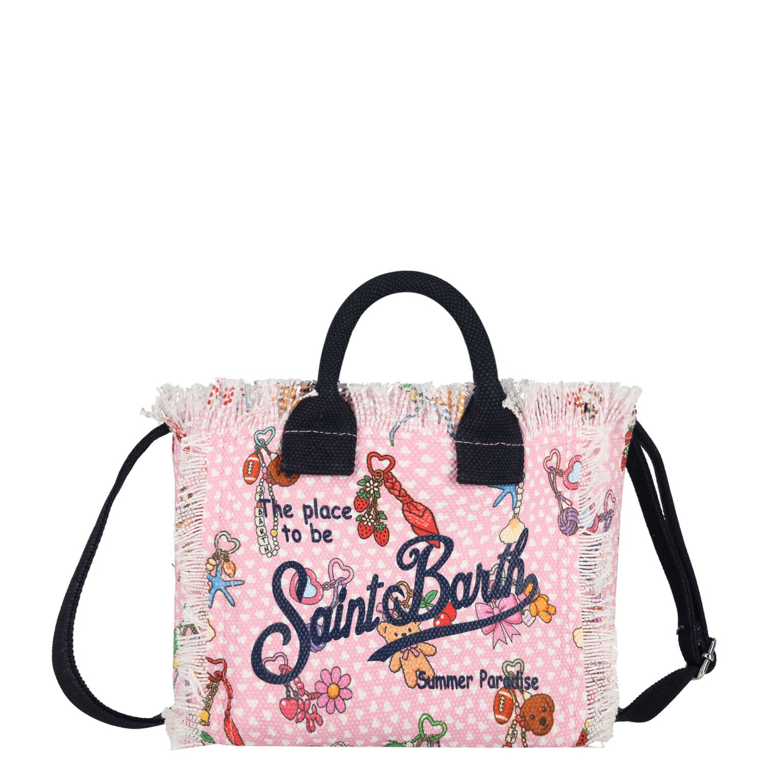 Girls Pink Vanity Charms Mini Handbag ( 22cm ), 1, hi-res