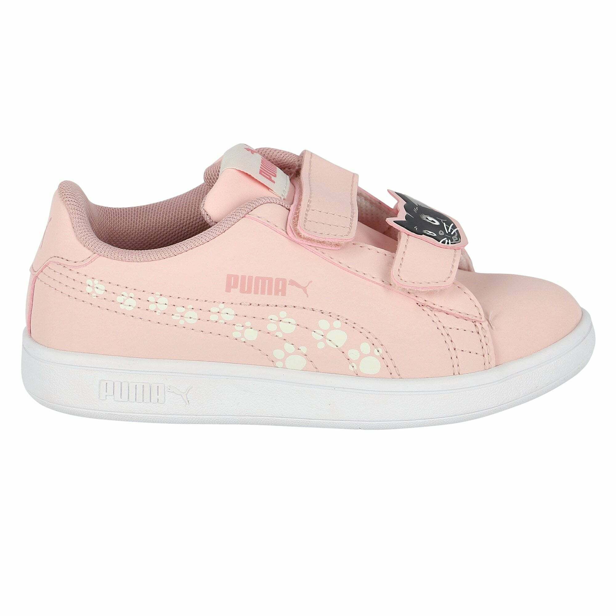 Puma Girls Pink Logo Trainers Junior Couture USA