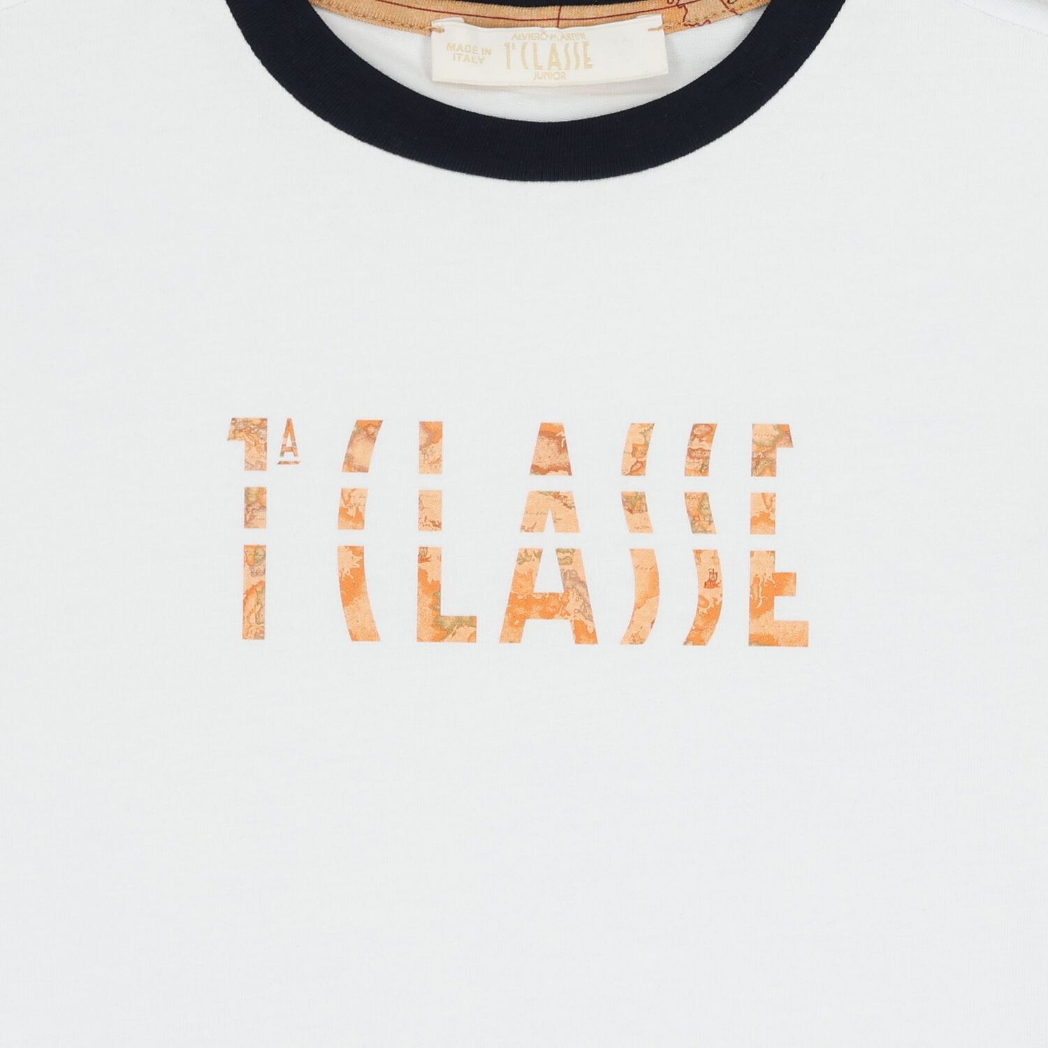 Boys White Logo T-Shirt, 2, hi-res