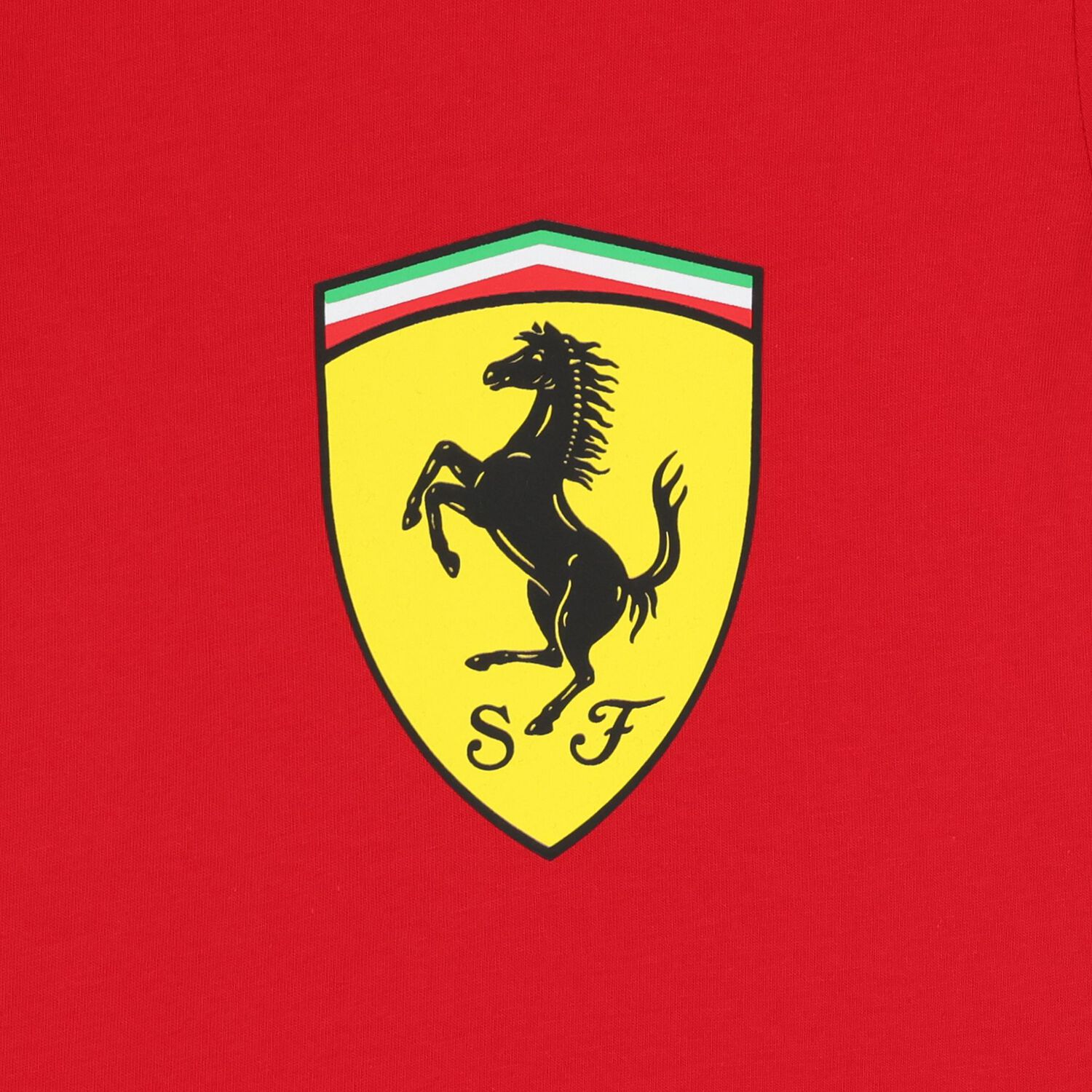 Boys Red Ferrari Logo T-Shirt, 2, hi-res