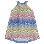 Girls Multi-Coloured Zigzag Dress, 1, hi-res