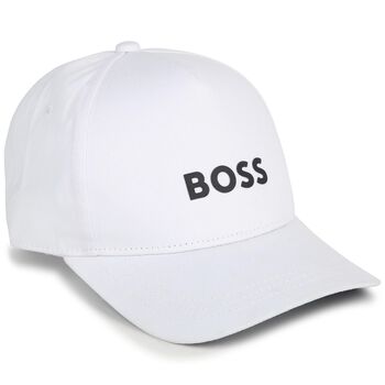 Boys White Logo Cap