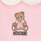 Baby Girls Pink & White Teddy Bear Logo Babygrow Gift Set, 4, hi-res