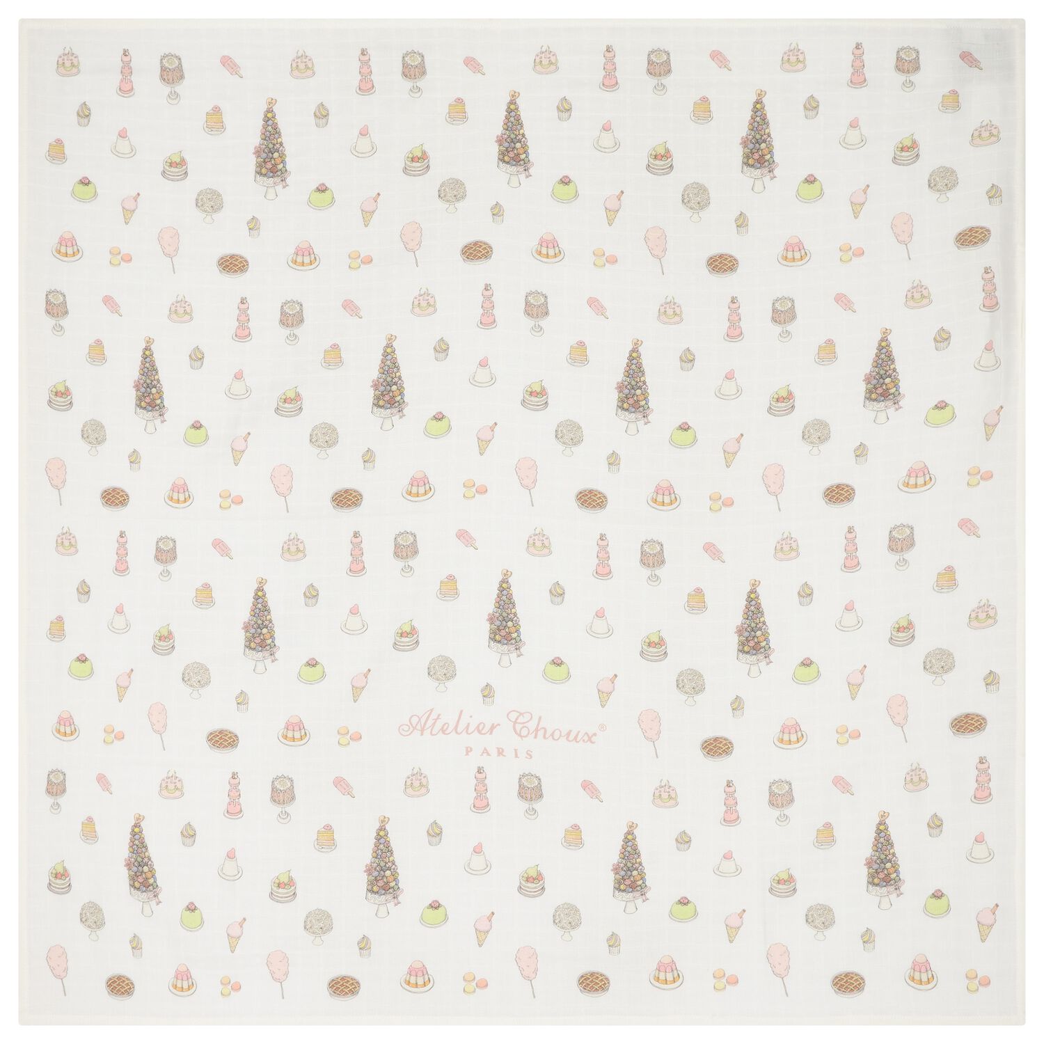 Baby Girls Ivory Sweetie Pie Swaddle Blanket, 1, hi-res image number null