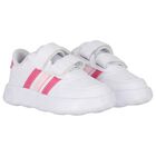Girls White & Pink Breaknet 3.0 Trainers, 2, hi-res