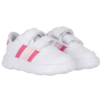 Girls White & Pink Breaknet 3.0 Trainers