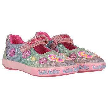 Girls Multi-Coloured Logo Shoes