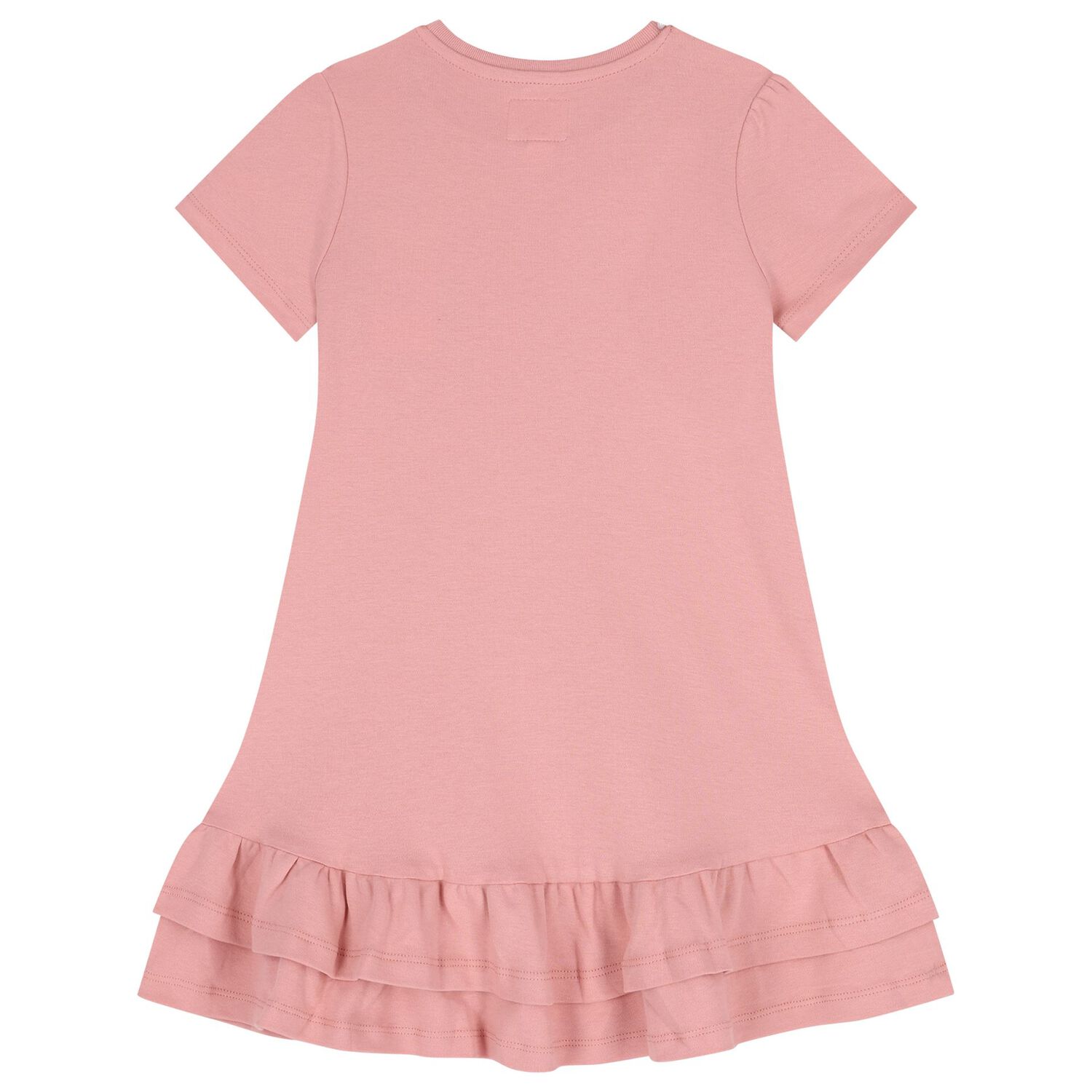 Girls Pink Logo Dress, 1, hi-res