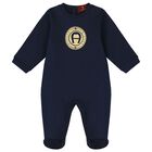 Navy Blue & Gold Logo Babygrow Gift Set, 2, hi-res