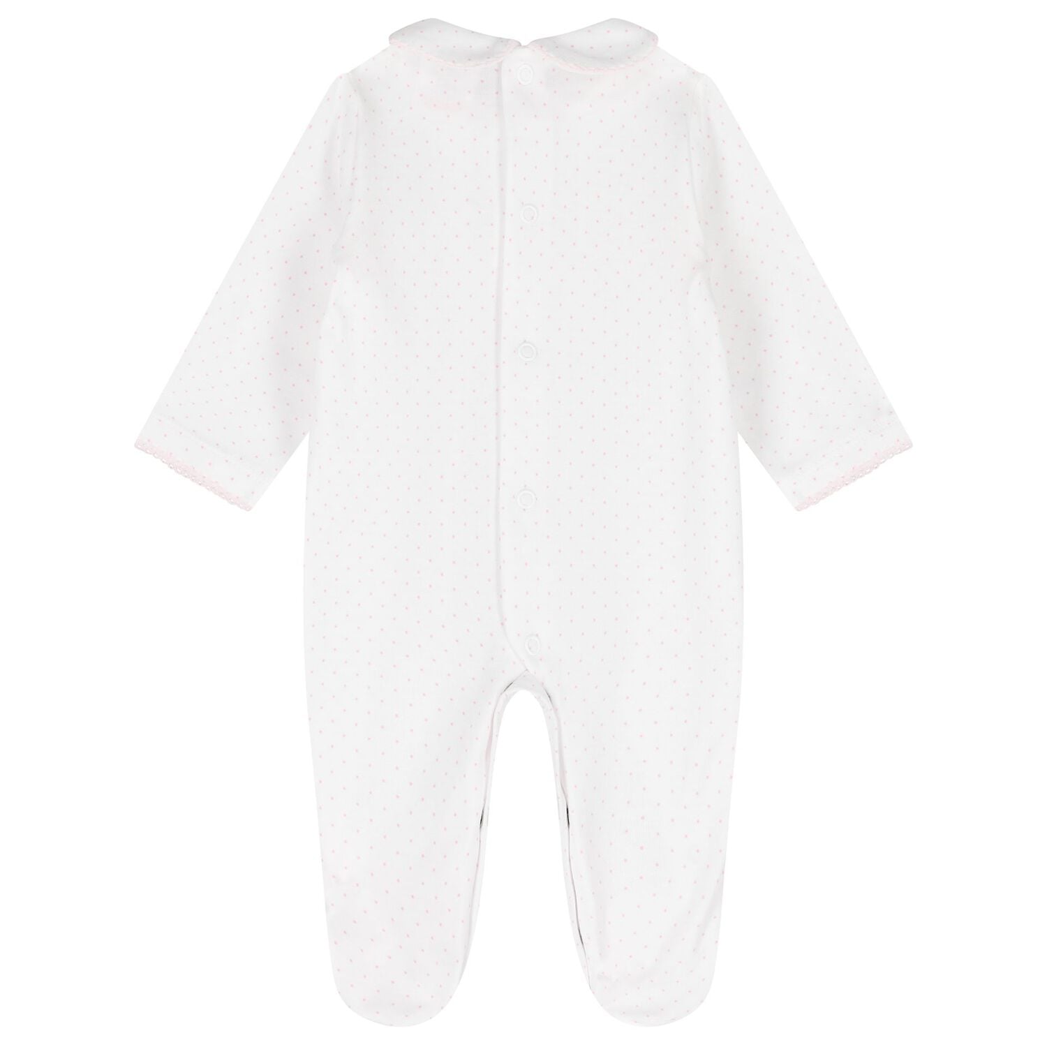 Baby Girls Pink Bunny Babygrow, 2, hi-res