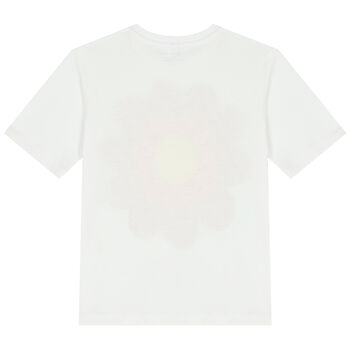 Girls White Logo T-Shirt