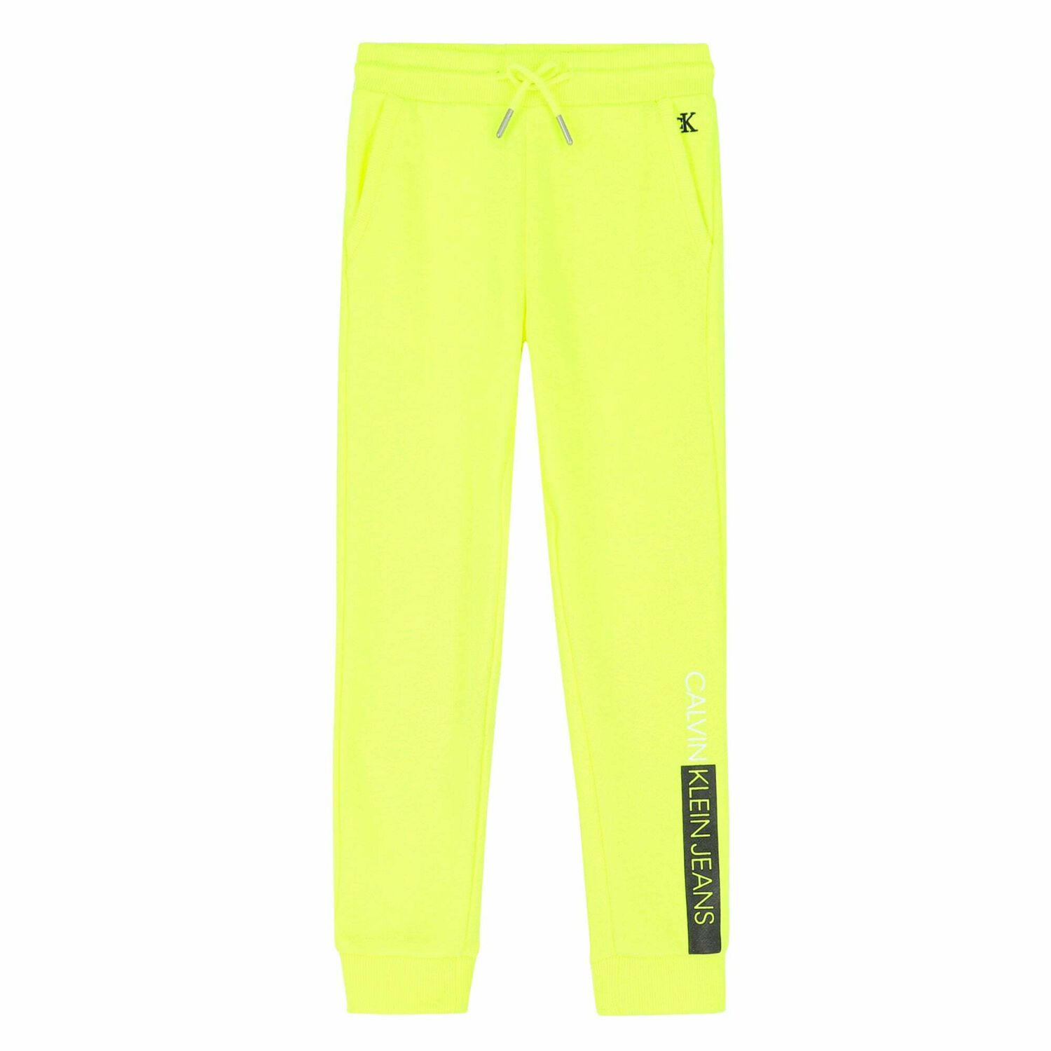 Boys Yellow Logo Joggers, 2, hi-res