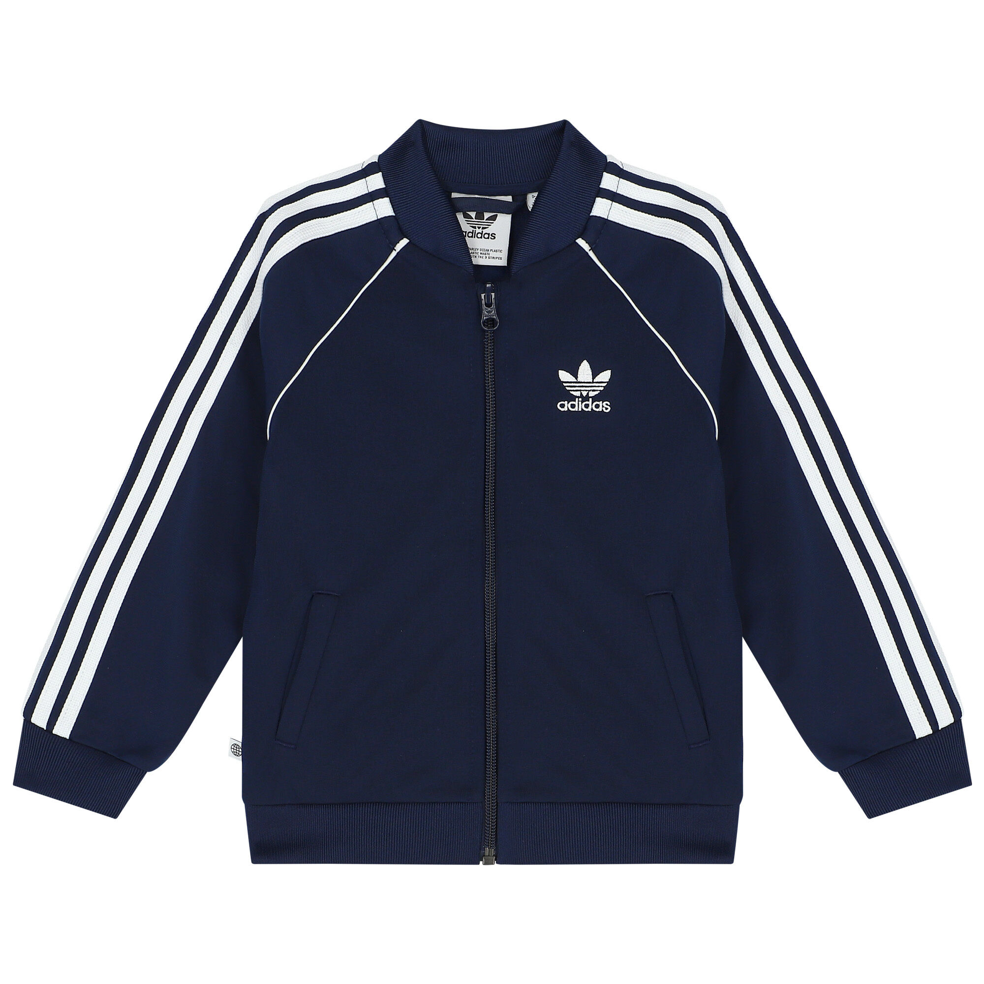 Adidas tracksuit navy blue clearance
