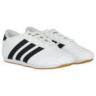 White & Black Logo Taekwondo Lace Trainers, 1, hi-res