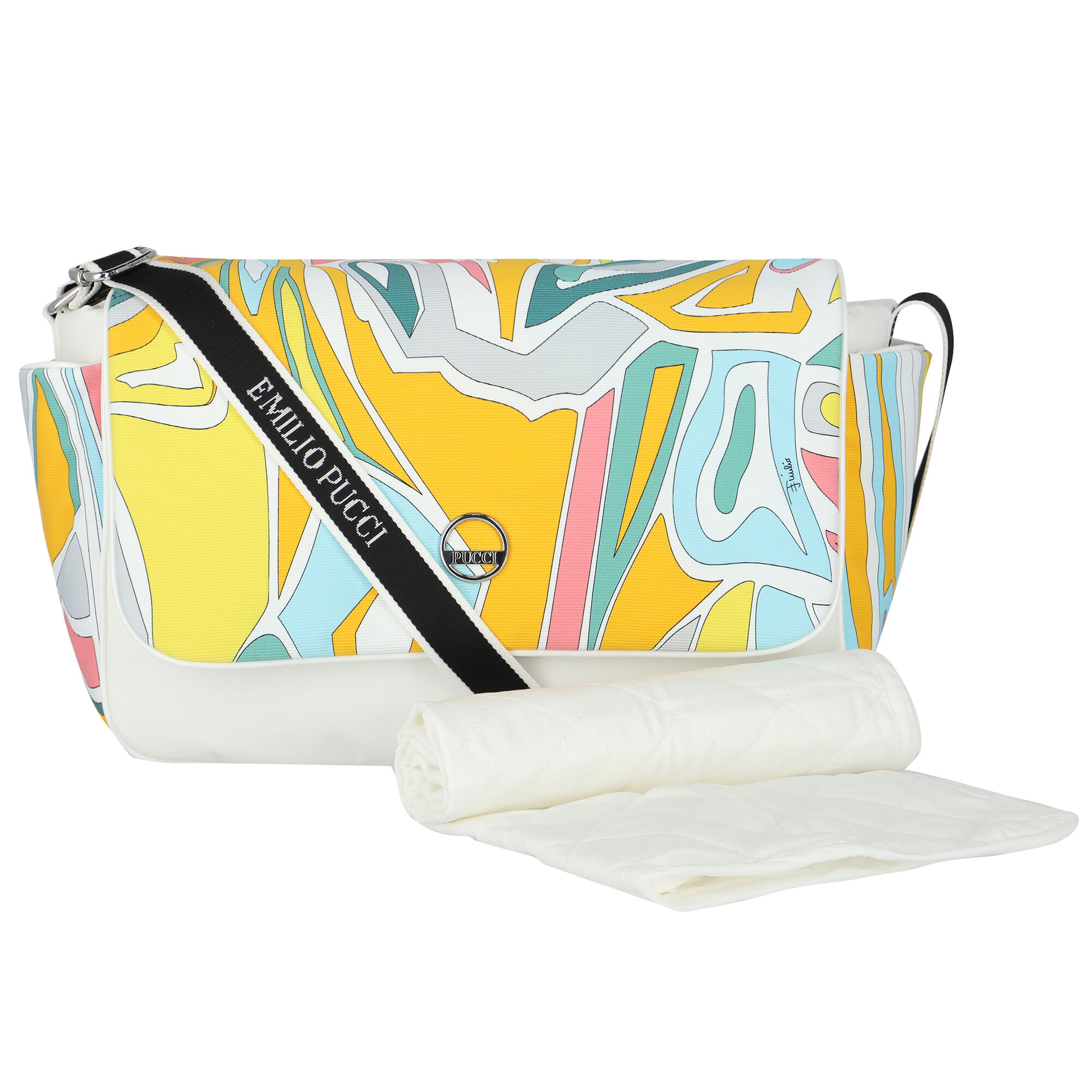 Emilio Pucci Baby Girls Yellow, Green, Pink & White Changing Bag | Junior  Couture USA