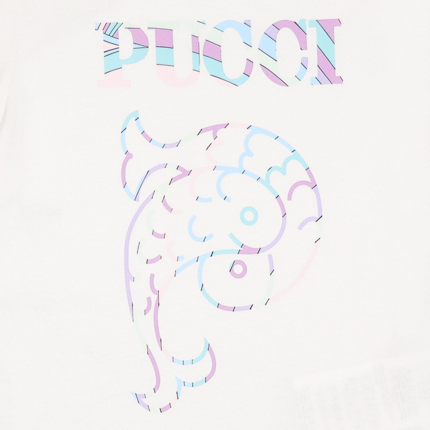 Younger Girls White Logo T-Shirt, 1, hi-res