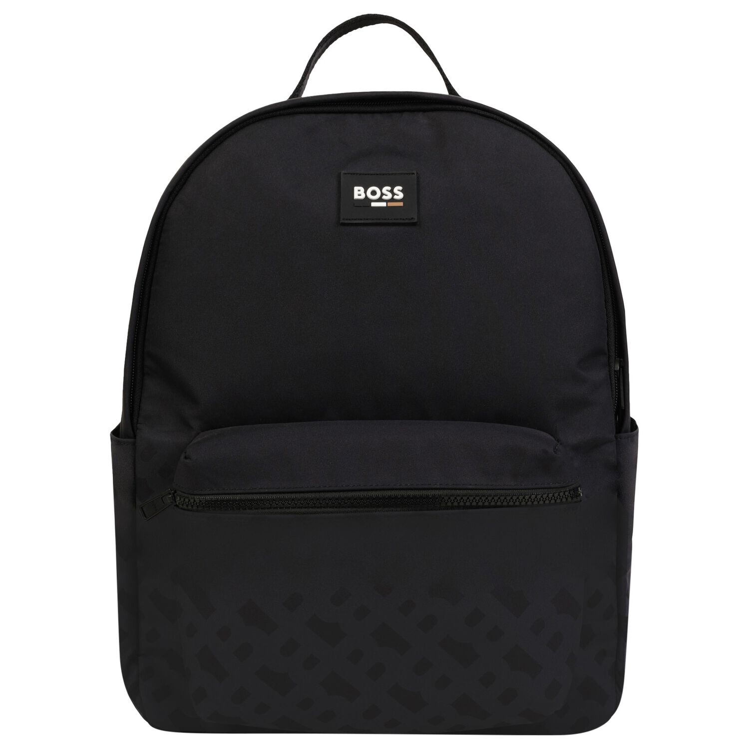 Boys Black Logo Backpack, 1, hi-res