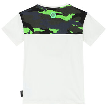 Boys White Logo T-Shirt