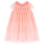 Girls Pink Polka Dot Tulle Dress, 1, hi-res