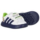 Boys White & Navy Blue Buzz Lightyear Trainers, 1, hi-res