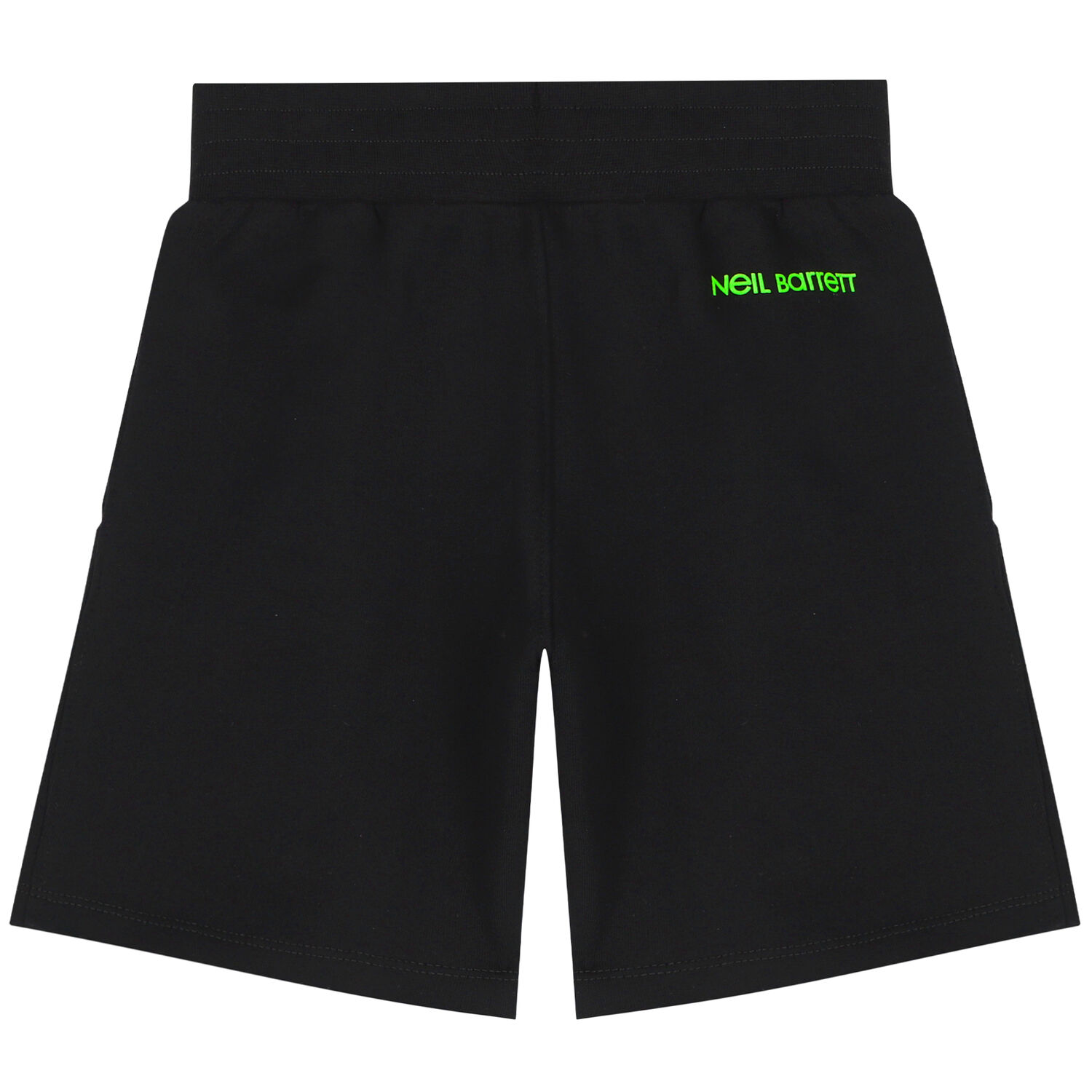 Boys Black Thunderbolt Logo Shorts, 2, hi-res image number null