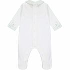Boys White & Blue Smart Babygrow , 1, hi-res