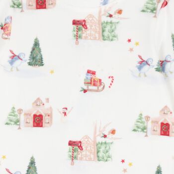 Baby Boys Ivory Festive Babygrow