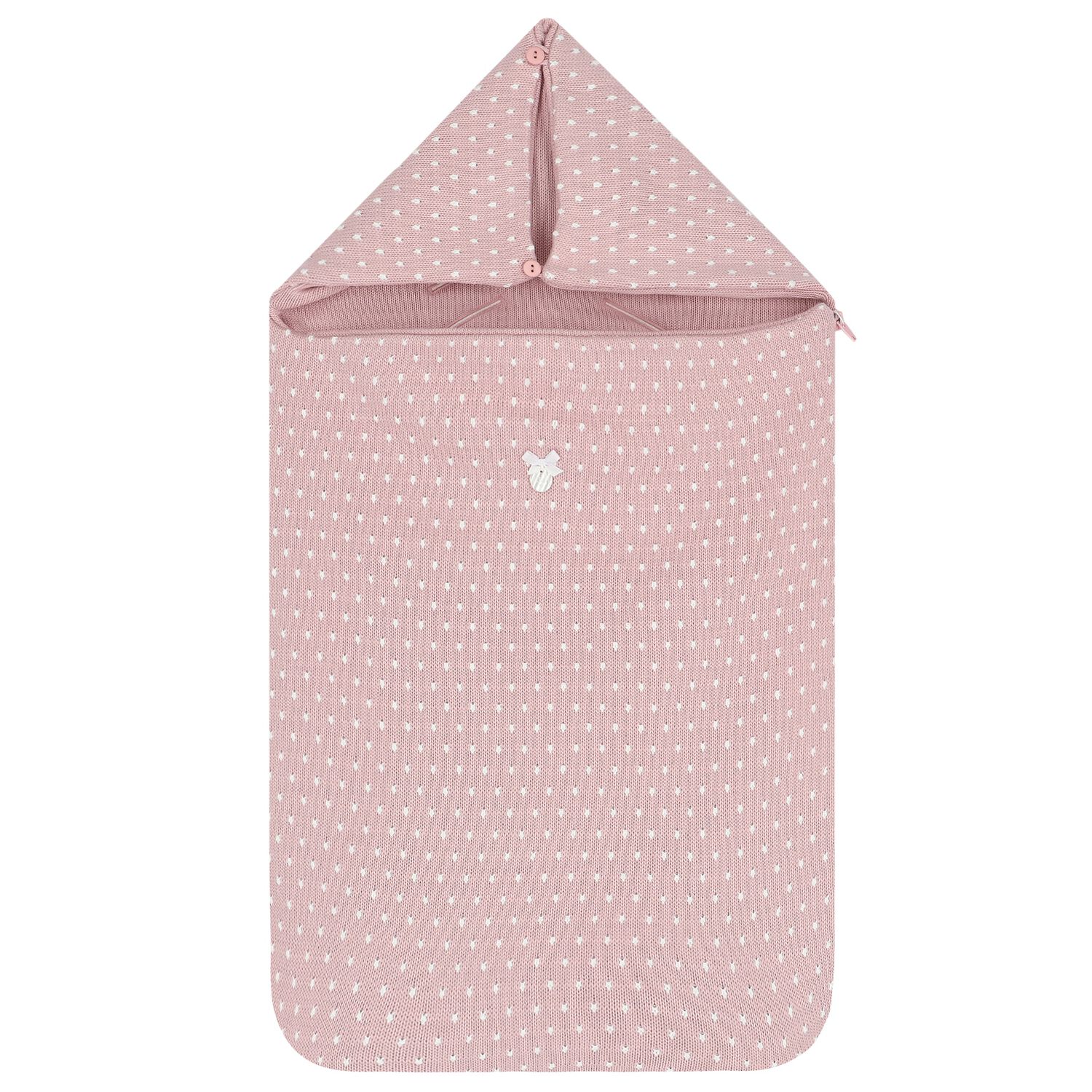 Girls Pink Dots Baby Nest, 1, hi-res