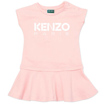 Girls Pink Logo Dress