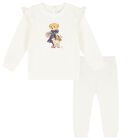 Baby Girls Ivory Polo Bear Tracksuit, 1, hi-res