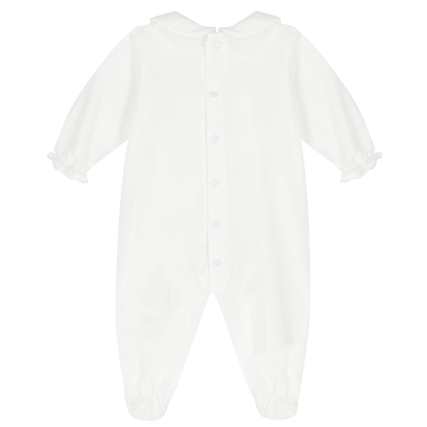 Baby Girls White & Beige Babygrows ( 2-Pack ), 3, hi-res image number null