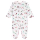 White North Pole Reindeer Babygrow, 1, hi-res
