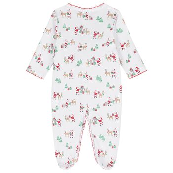 White North Pole Reindeer Babygrow