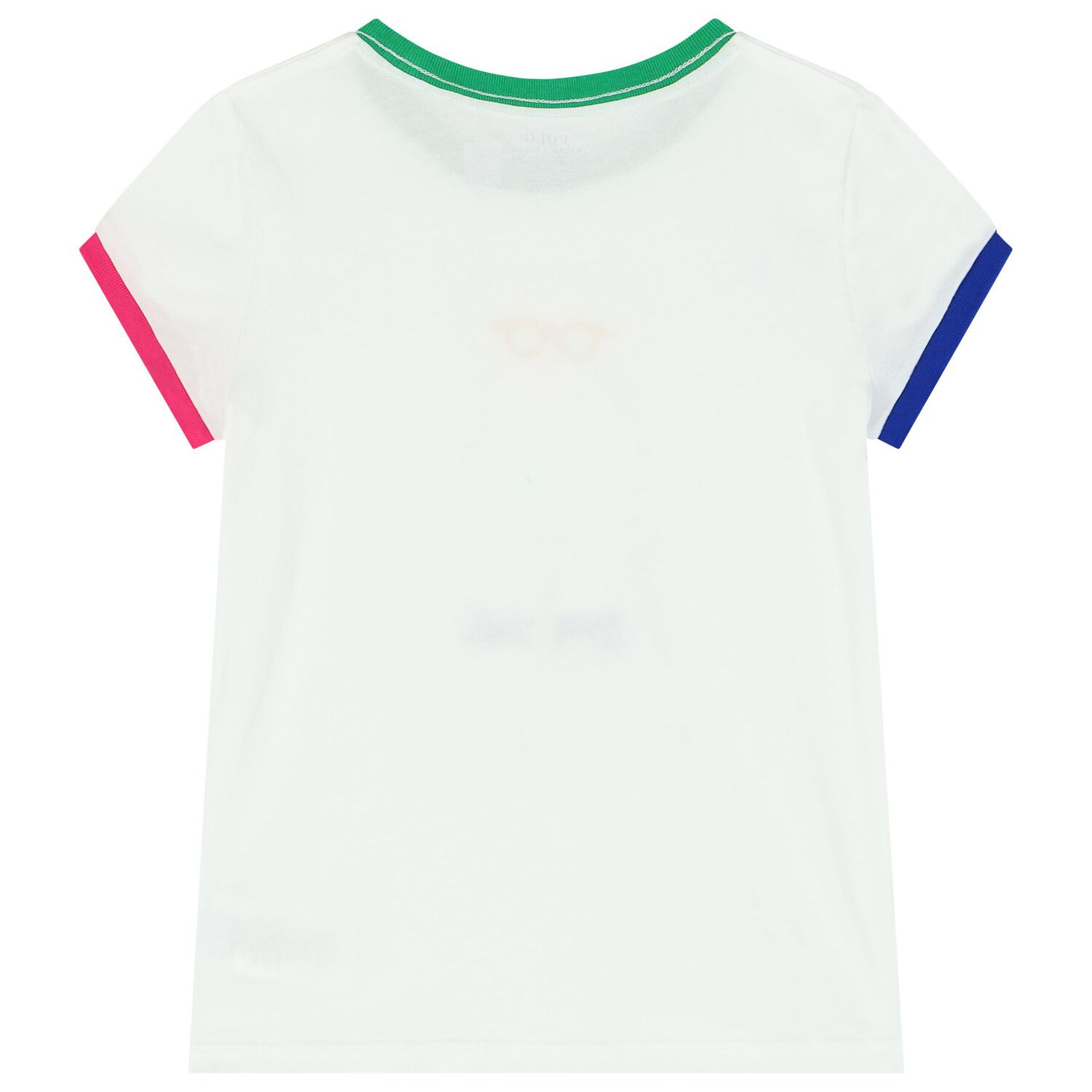 تيشيرت بنات بالشعار باللون الأبيض, 1, hi-res