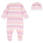 Baby Girls Pink Zigzag Babygrow Gift Set, 1, hi-res