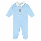 Baby Boys Blue Babygrow, 1, hi-res