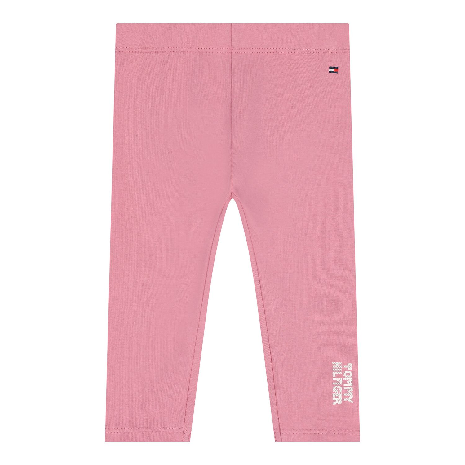 Baby Girls Pink Logo Leggings, 1, hi-res