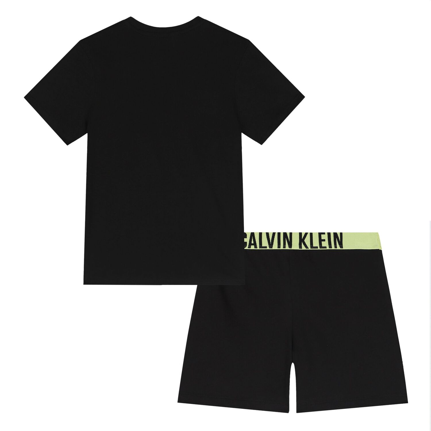 Boys Black Logo Pyjamas, 1, hi-res image number null