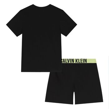 Boys Black Logo Pyjamas