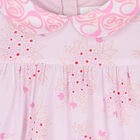 Younger Girls Pink Floral Dress, 1, hi-res