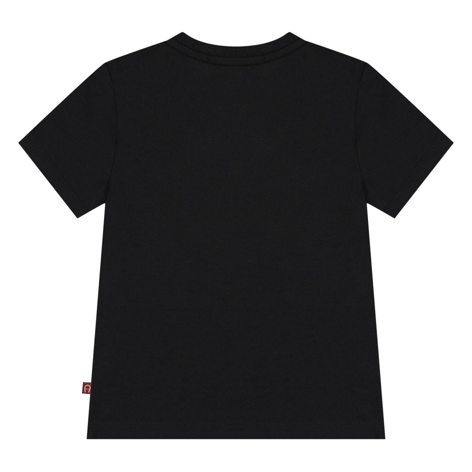 Younger Boys Black Logo T-Shirt, 2, hi-res