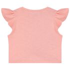 Girls Pink Zigzag Shorts Set, 1, hi-res