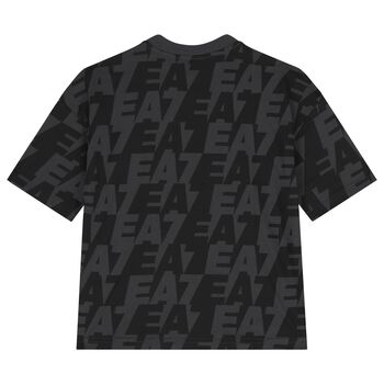 Boys Black Logo T-Shirt