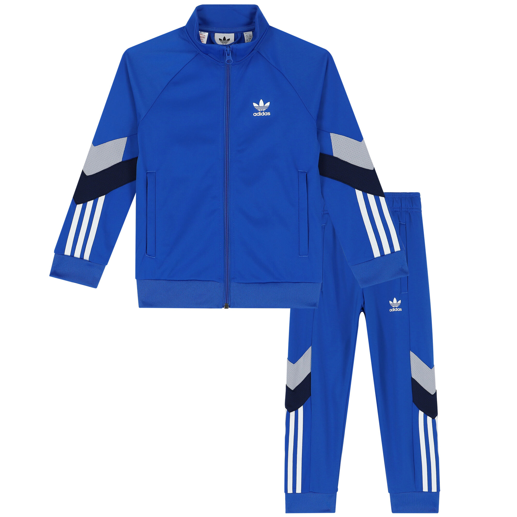Adidas Kids Blue Logo Tracksuit Junior Couture USA