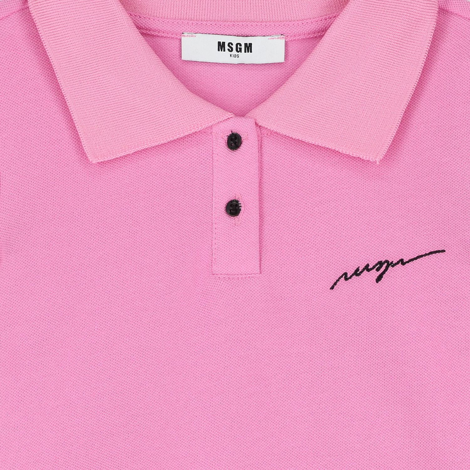 Girls Pink Logo Dress, 1, hi-res image number null