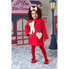Girls Red Logo Handbag Dress, 1, hi-res