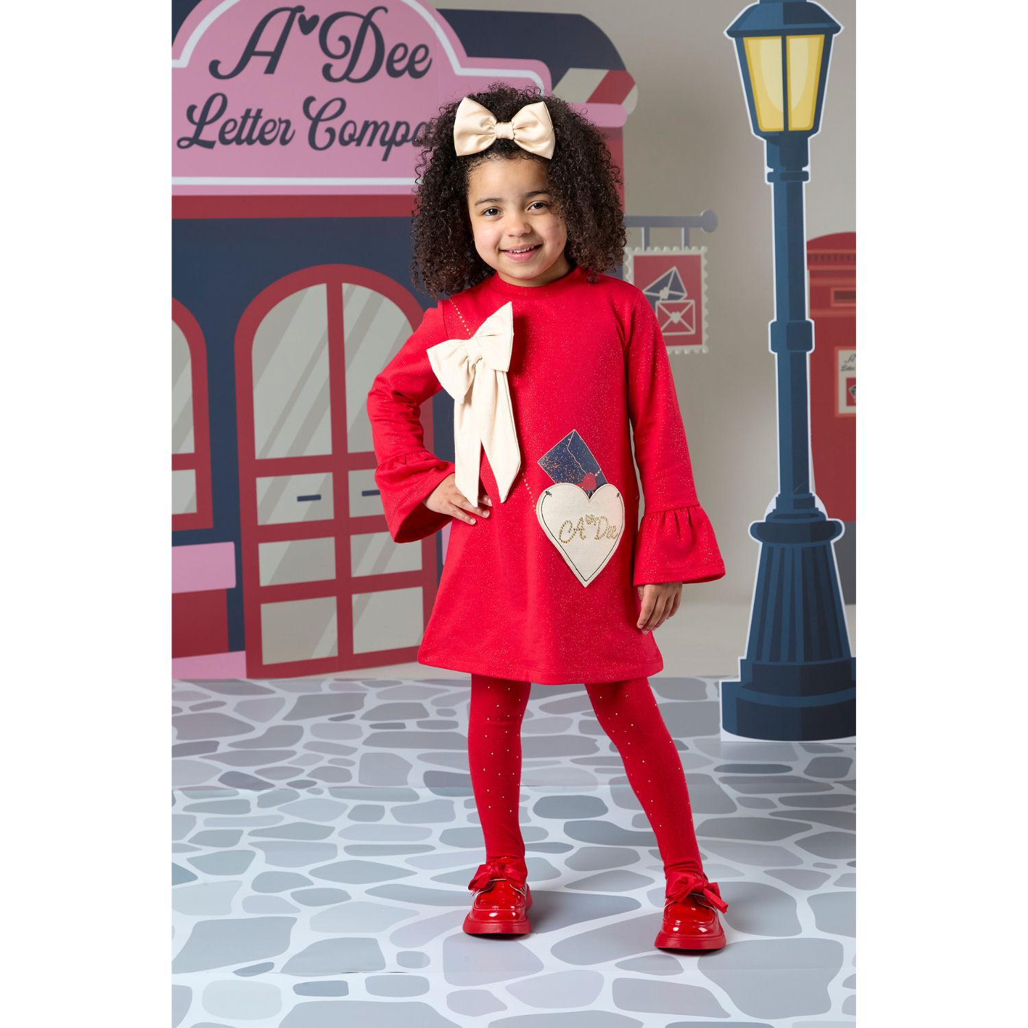 Girls Red Logo Handbag Dress, 1, hi-res image number null