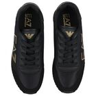 Black Logo Trainers, 1, hi-res