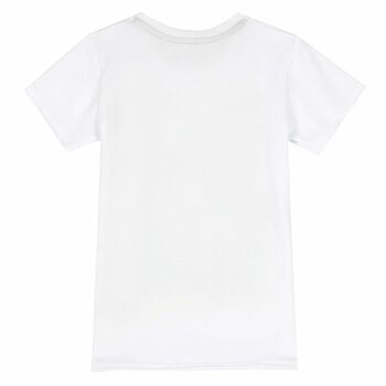 Boys White Graphic T-Shirt