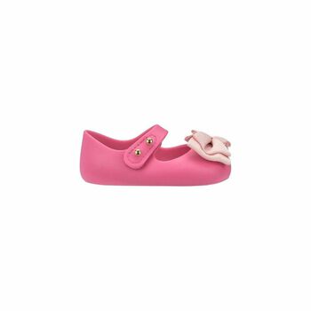 Baby Girls Pink Bow Shoes